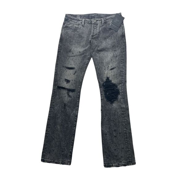 2-65 CULT OF INDIVIDUALITY Men's Distressed Jeans Black 31x34 - Picture 1 of 12